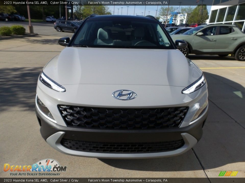 2023 Hyundai Kona SEL AWD Cyber Silver / Gray Photo #8