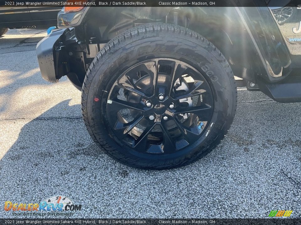 2023 Jeep Wrangler Unlimited Sahara 4XE Hybrid Black / Dark Saddle/Black Photo #13