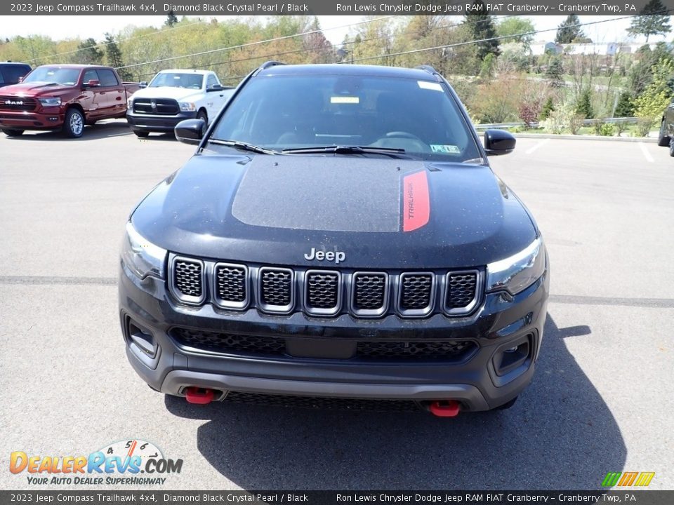 2023 Jeep Compass Trailhawk 4x4 Diamond Black Crystal Pearl / Black Photo #8