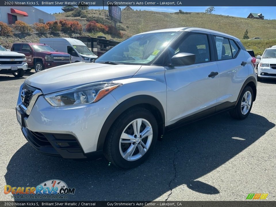 2020 Nissan Kicks S Brilliant Silver Metallic / Charcoal Photo #3