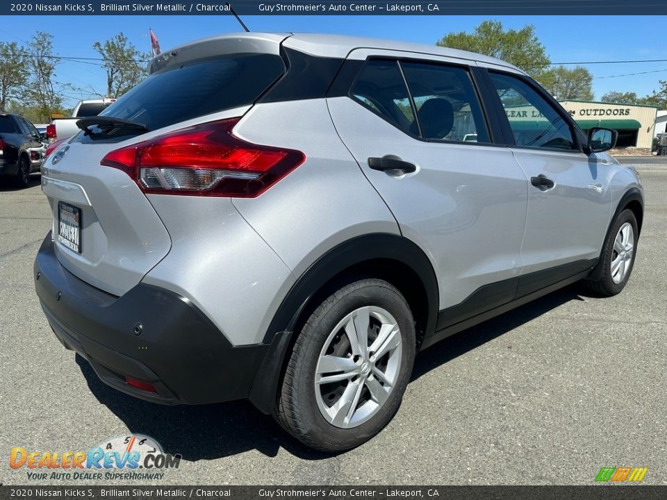 2020 Nissan Kicks S Brilliant Silver Metallic / Charcoal Photo #6