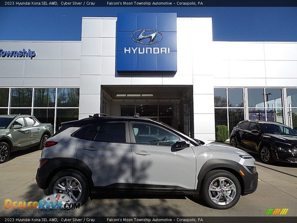 2023 Hyundai Kona SEL AWD Cyber Silver / Gray Photo #1