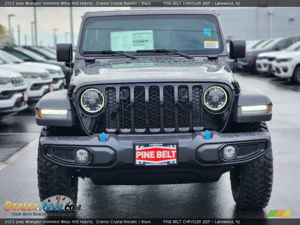 2023 Jeep Wrangler Unlimited Willys 4XE Hybrid Granite Crystal Metallic / Black Photo #2