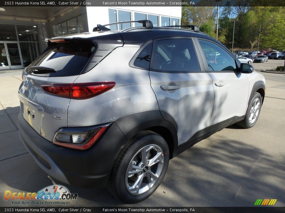 2023 Hyundai Kona SEL AWD Cyber Silver / Gray Photo #2