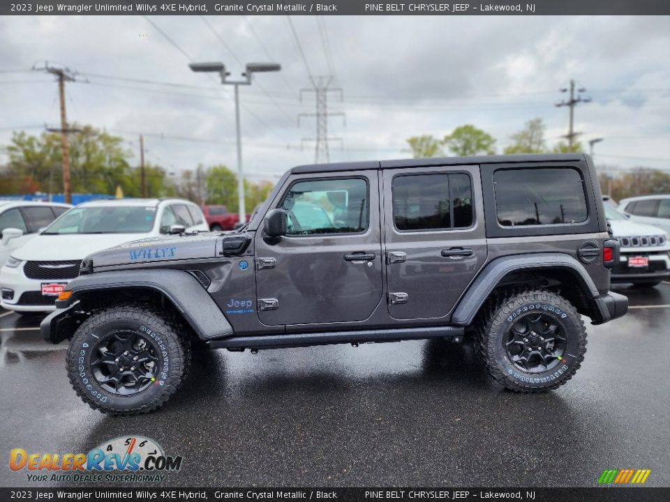 Granite Crystal Metallic 2023 Jeep Wrangler Unlimited Willys 4XE Hybrid Photo #3