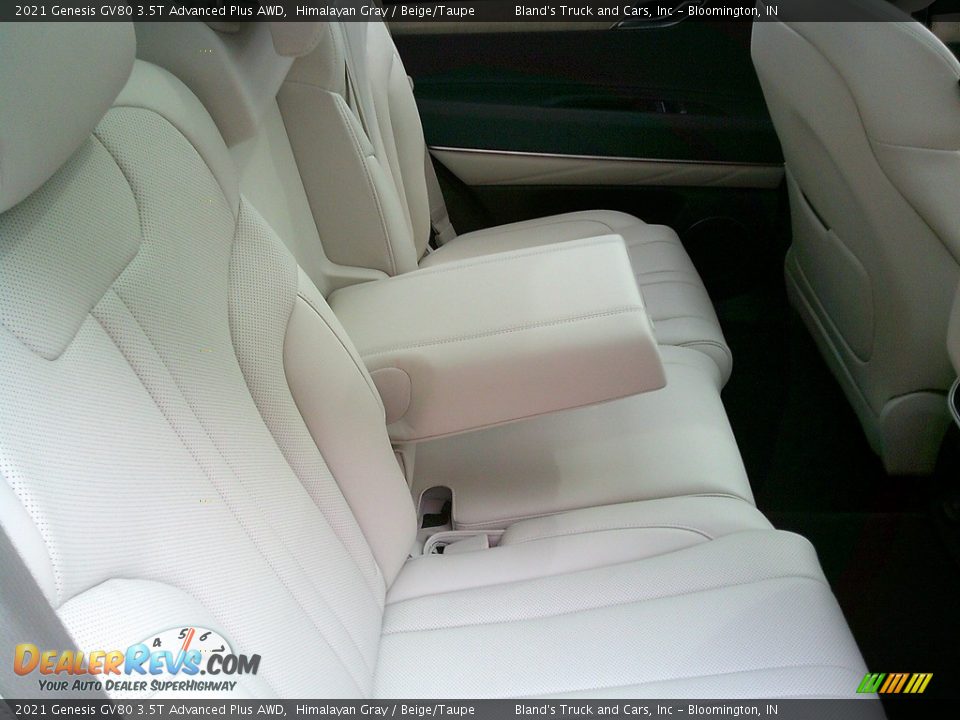 Rear Seat of 2021 Genesis GV80 3.5T Advanced Plus AWD Photo #28