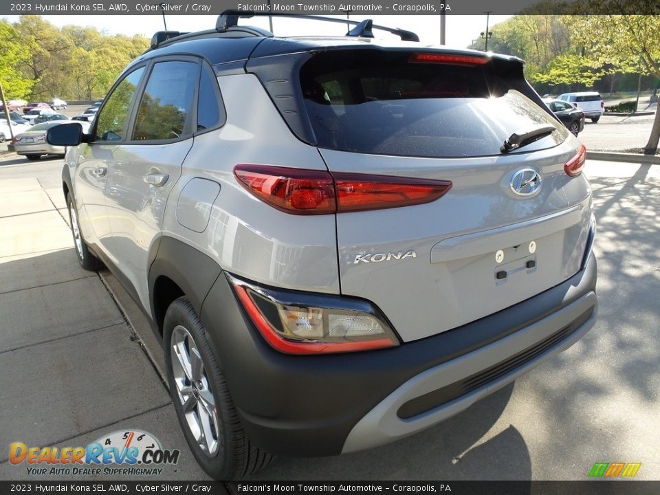 2023 Hyundai Kona SEL AWD Cyber Silver / Gray Photo #5