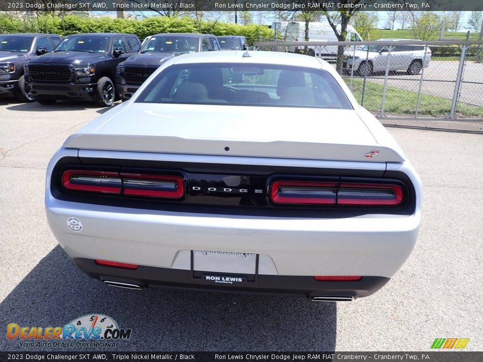 2023 Dodge Challenger SXT AWD Triple Nickel Metallic / Black Photo #4