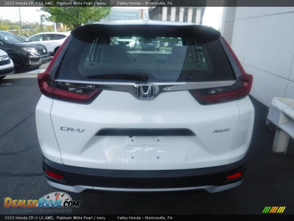 2020 Honda CR-V LX AWD Platinum White Pearl / Ivory Photo #6