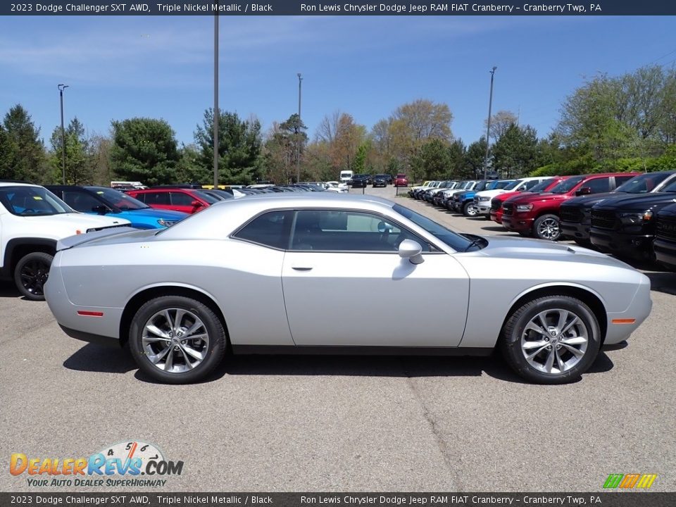 Triple Nickel Metallic 2023 Dodge Challenger SXT AWD Photo #6