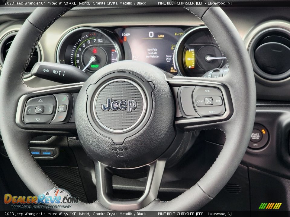 2023 Jeep Wrangler Unlimited Willys 4XE Hybrid Steering Wheel Photo #13