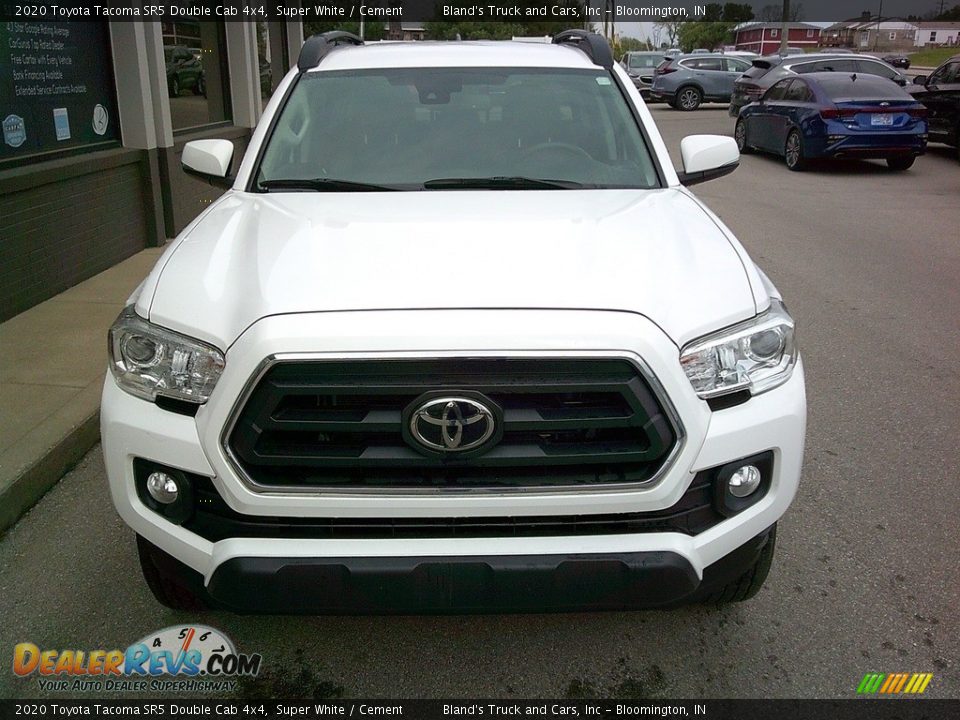 2020 Toyota Tacoma SR5 Double Cab 4x4 Super White / Cement Photo #3