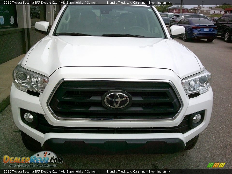 2020 Toyota Tacoma SR5 Double Cab 4x4 Super White / Cement Photo #8