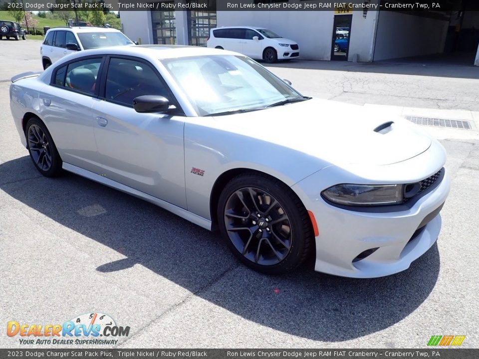 Front 3/4 View of 2023 Dodge Charger Scat Pack Plus Photo #7