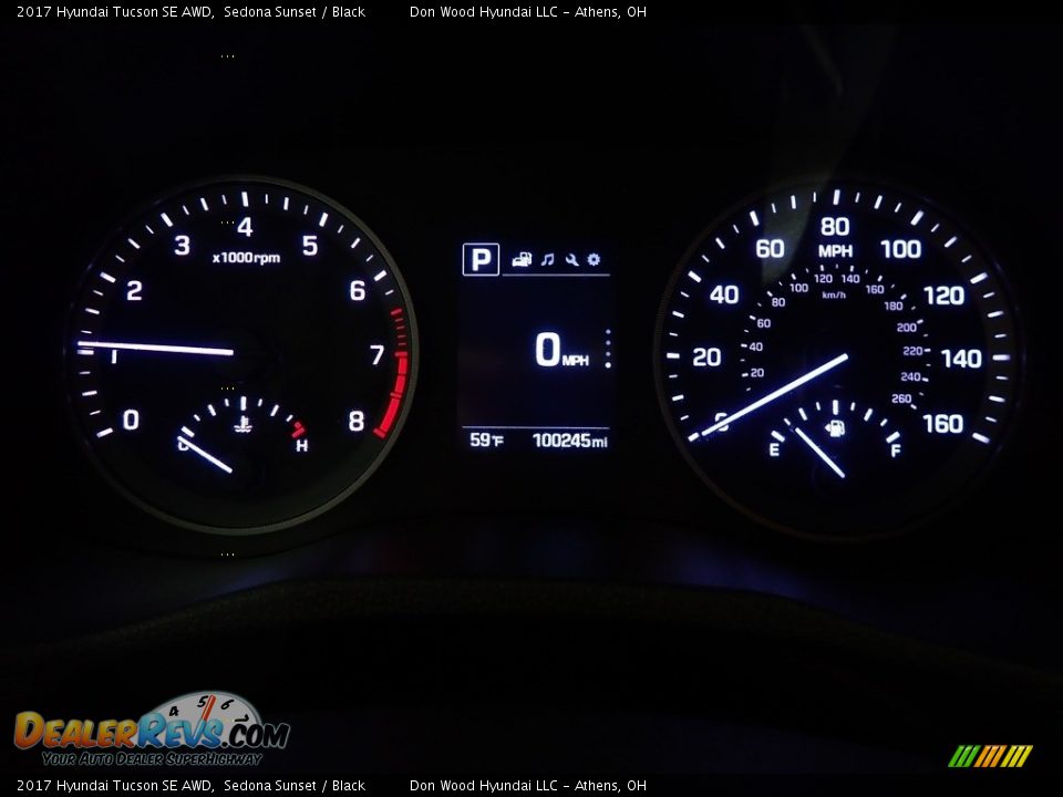 2017 Hyundai Tucson SE AWD Sedona Sunset / Black Photo #25