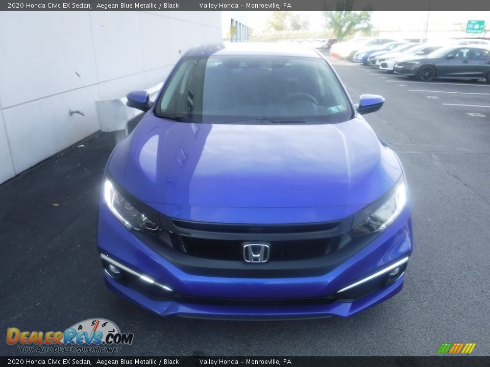 2020 Honda Civic EX Sedan Aegean Blue Metallic / Black Photo #5