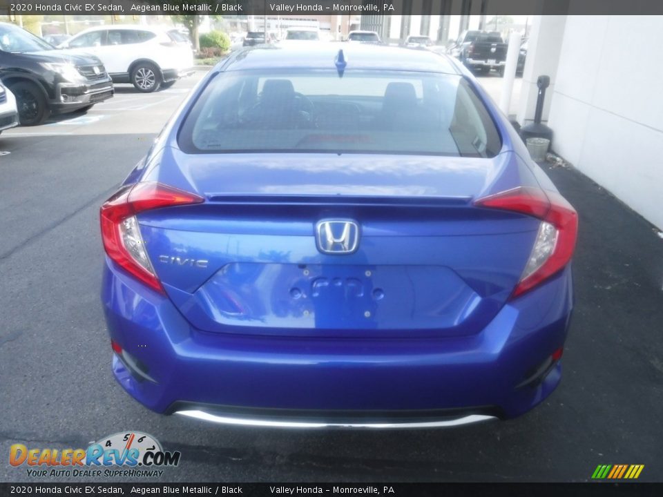 2020 Honda Civic EX Sedan Aegean Blue Metallic / Black Photo #8