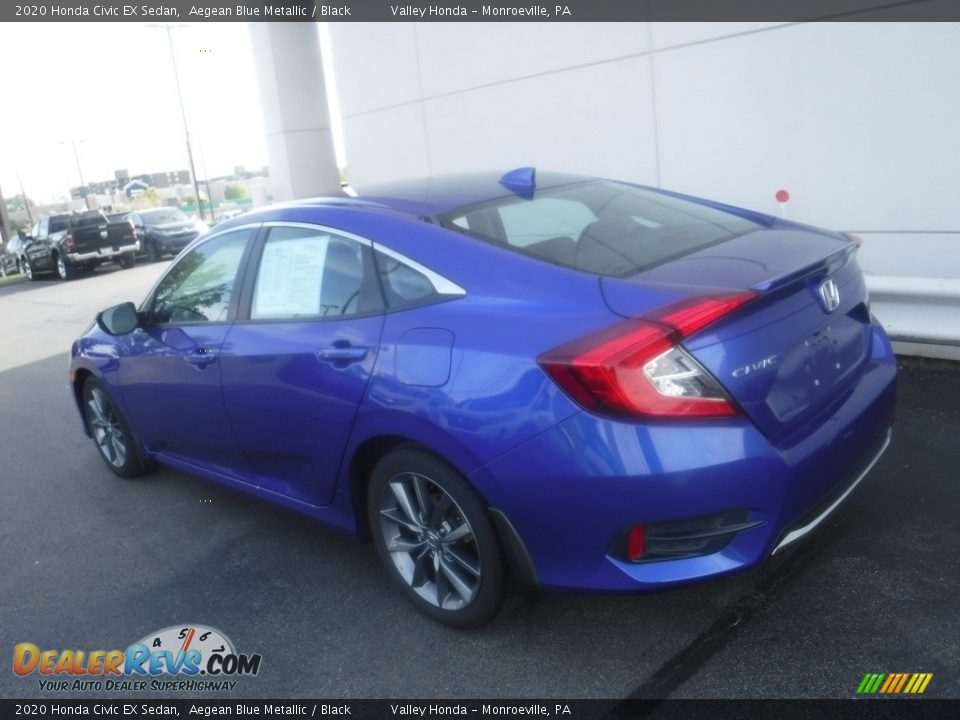 2020 Honda Civic EX Sedan Aegean Blue Metallic / Black Photo #9