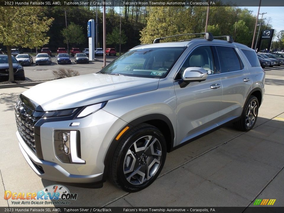 2023 Hyundai Palisade SEL AWD Typhoon Silver / Gray/Black Photo #7