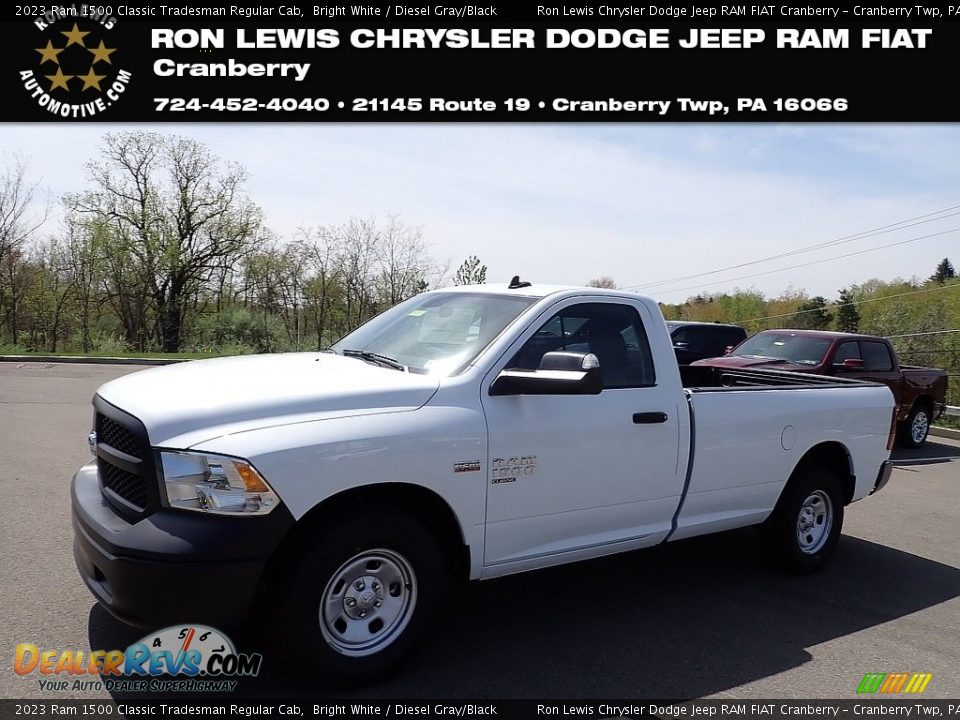 2023 Ram 1500 Classic Tradesman Regular Cab Bright White / Diesel Gray/Black Photo #1