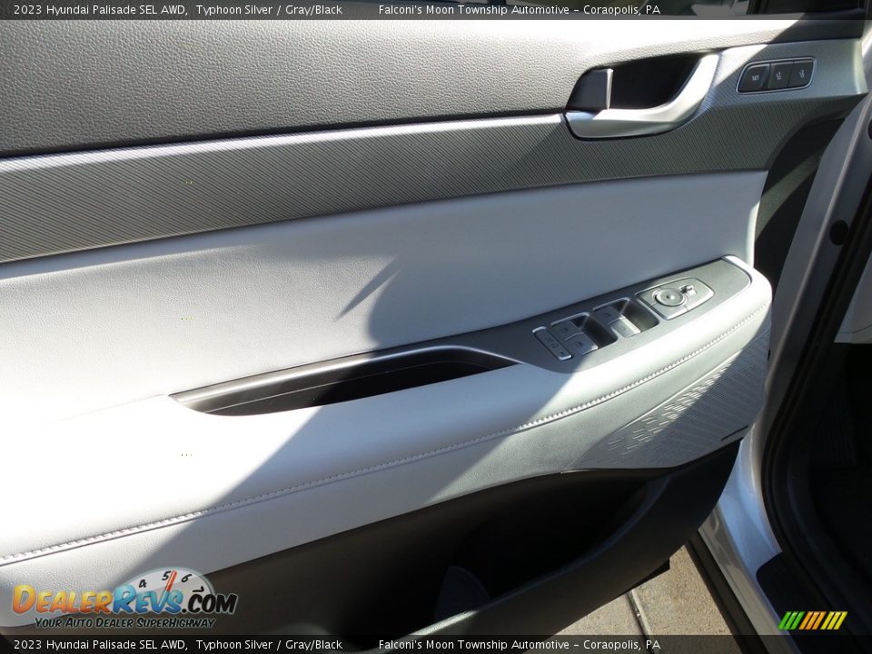 2023 Hyundai Palisade SEL AWD Typhoon Silver / Gray/Black Photo #14