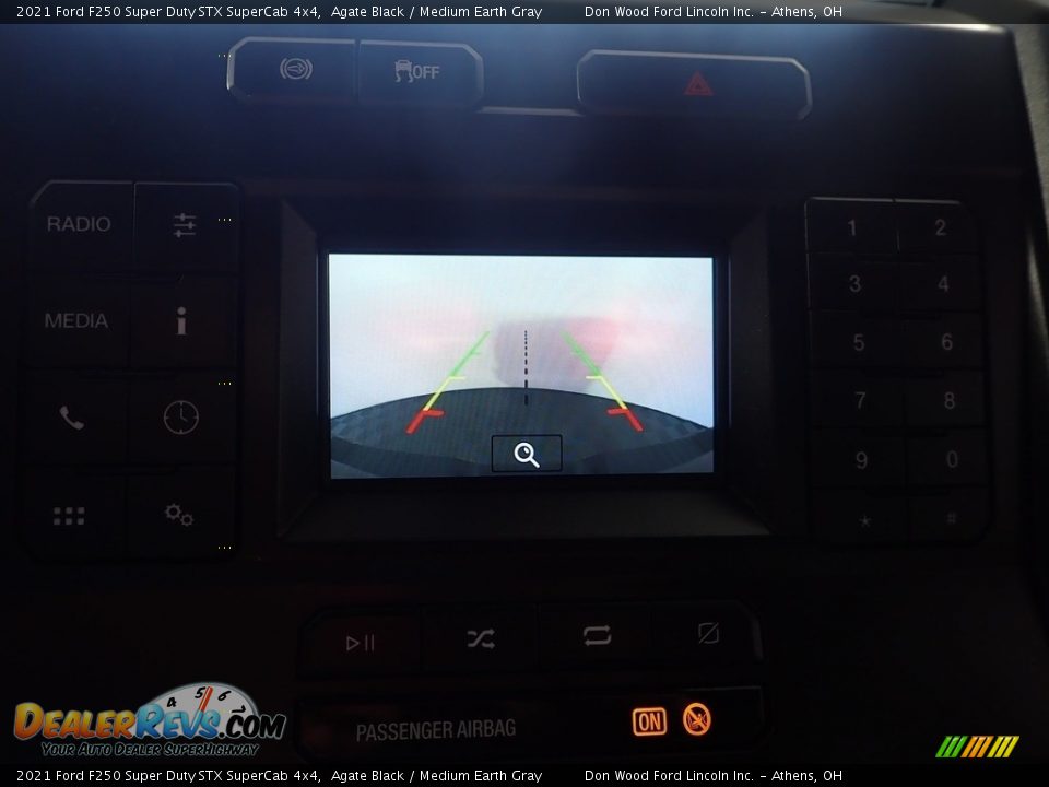 2021 Ford F250 Super Duty STX SuperCab 4x4 Agate Black / Medium Earth Gray Photo #2