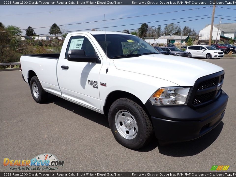 Front 3/4 View of 2023 Ram 1500 Classic Tradesman Regular Cab Photo #7