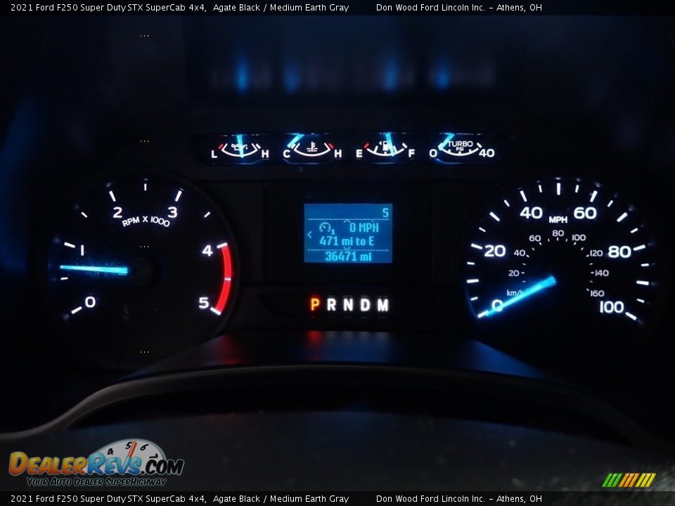 2021 Ford F250 Super Duty STX SuperCab 4x4 Agate Black / Medium Earth Gray Photo #25