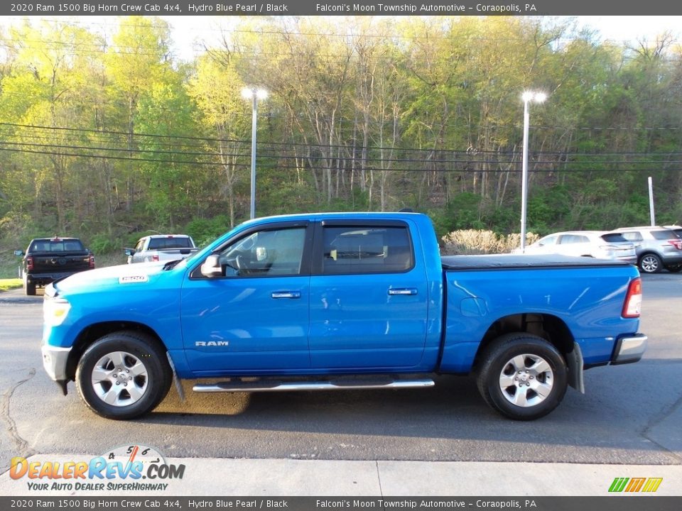 2020 Ram 1500 Big Horn Crew Cab 4x4 Hydro Blue Pearl / Black Photo #5
