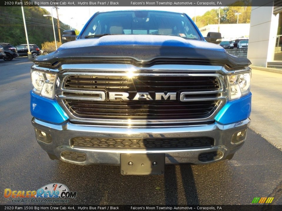 2020 Ram 1500 Big Horn Crew Cab 4x4 Hydro Blue Pearl / Black Photo #7