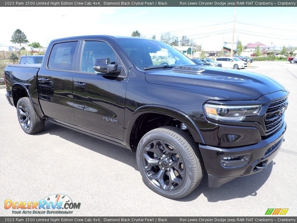 Front 3/4 View of 2023 Ram 1500 Limited Night Edition Crew Cab 4x4 Photo #8
