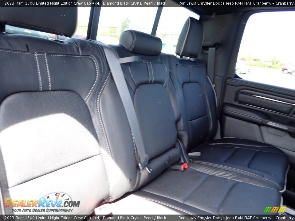 Rear Seat of 2023 Ram 1500 Limited Night Edition Crew Cab 4x4 Photo #12