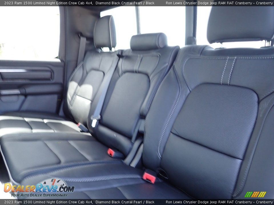 Rear Seat of 2023 Ram 1500 Limited Night Edition Crew Cab 4x4 Photo #13