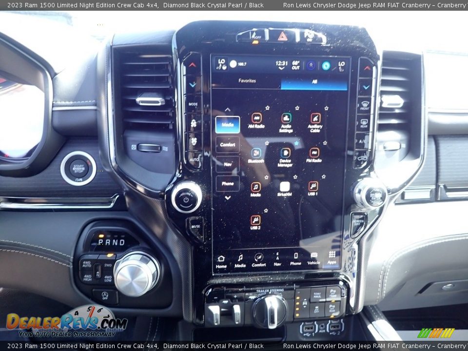 Controls of 2023 Ram 1500 Limited Night Edition Crew Cab 4x4 Photo #16