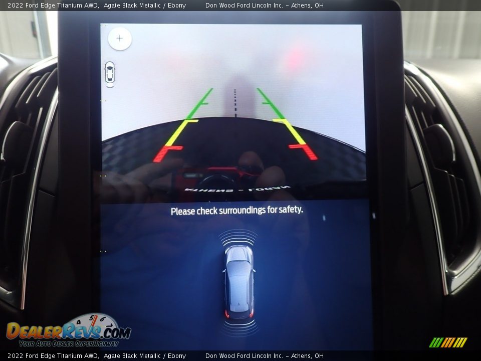 2022 Ford Edge Titanium AWD Agate Black Metallic / Ebony Photo #3