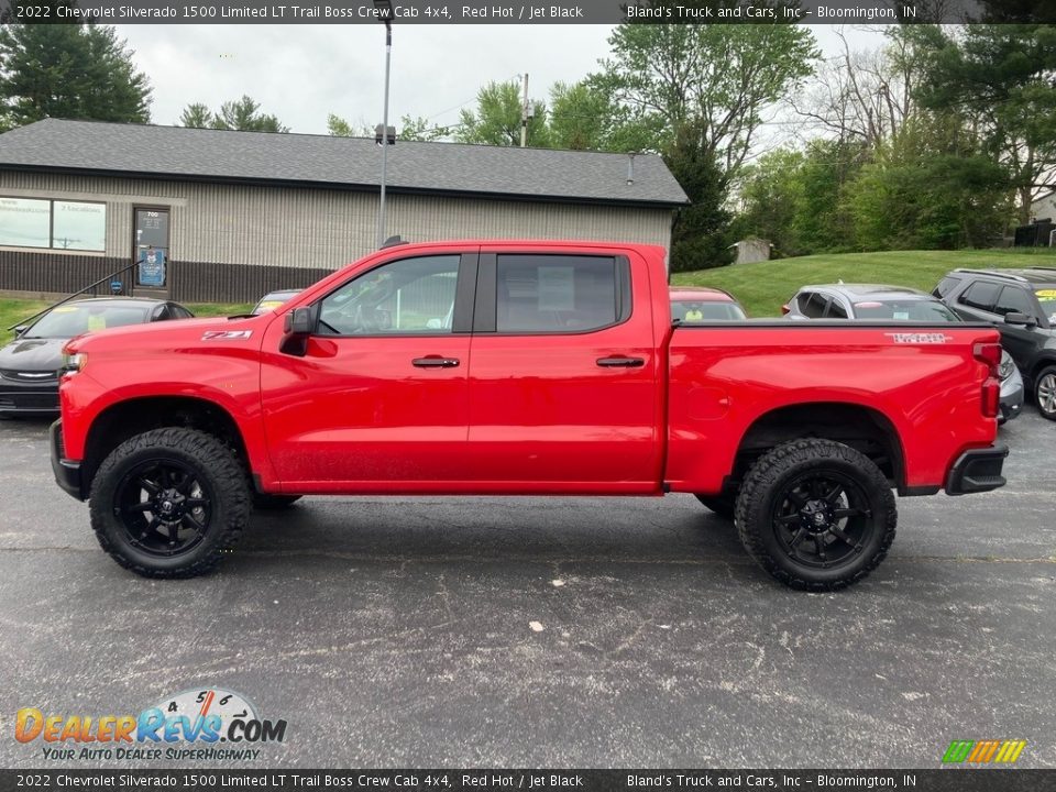 2022 Chevrolet Silverado 1500 Limited LT Trail Boss Crew Cab 4x4 Red Hot / Jet Black Photo #1