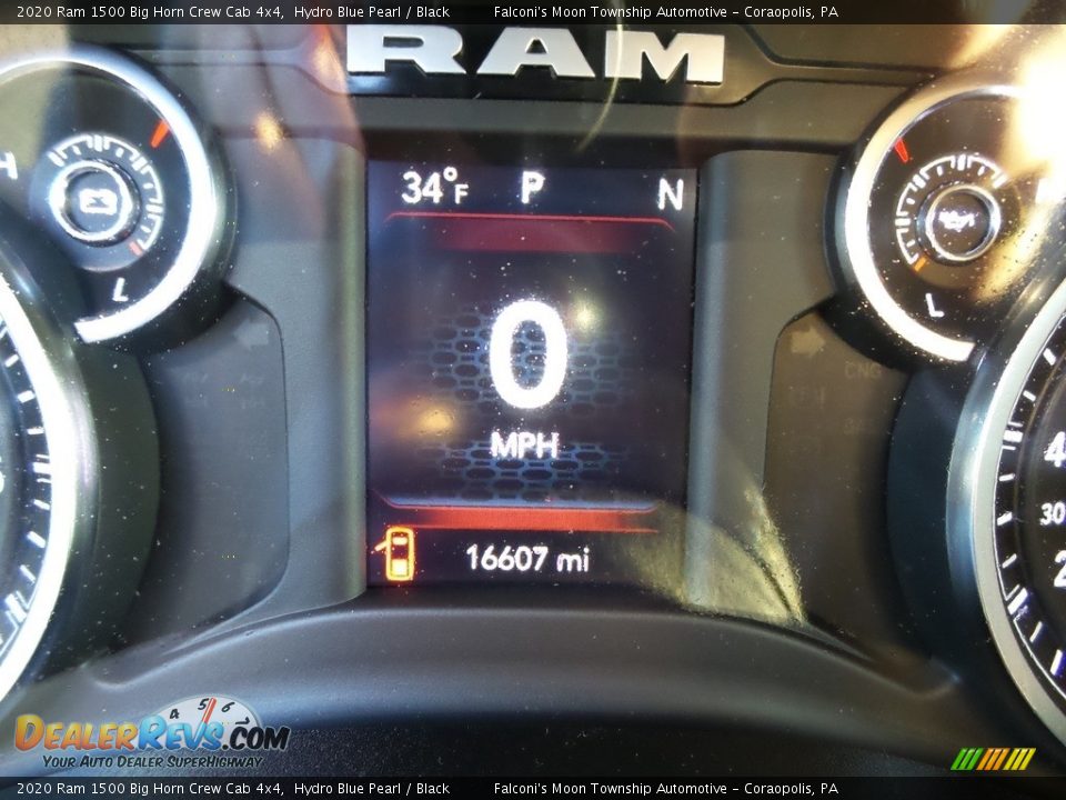 2020 Ram 1500 Big Horn Crew Cab 4x4 Hydro Blue Pearl / Black Photo #23