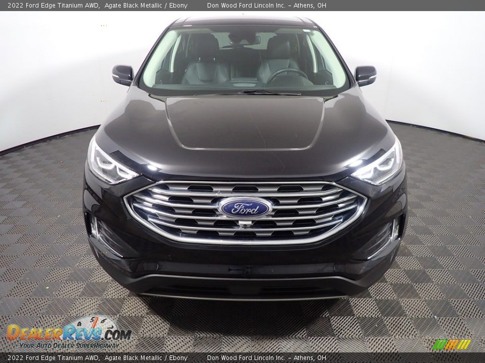 2022 Ford Edge Titanium AWD Agate Black Metallic / Ebony Photo #6