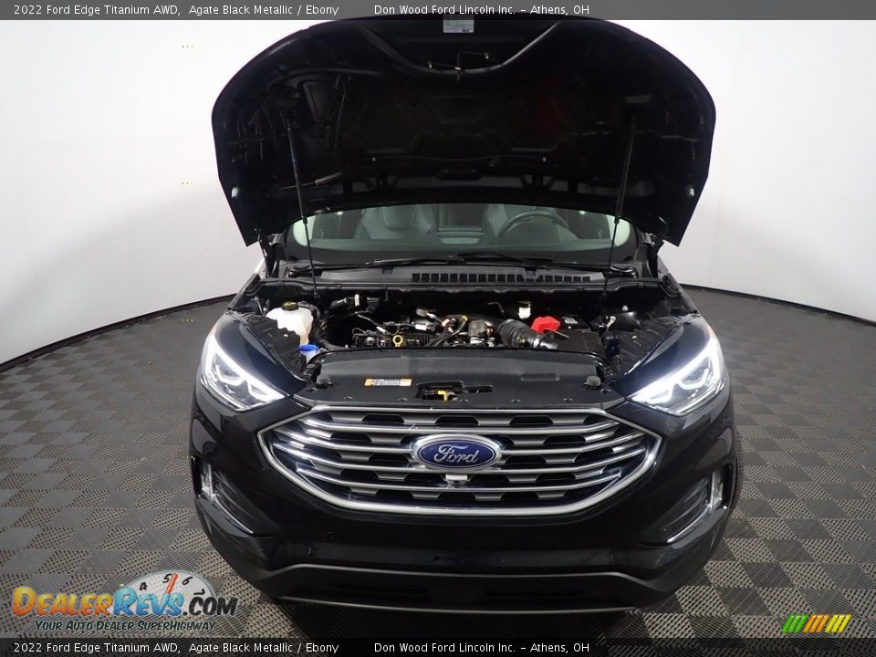 2022 Ford Edge Titanium AWD Agate Black Metallic / Ebony Photo #7