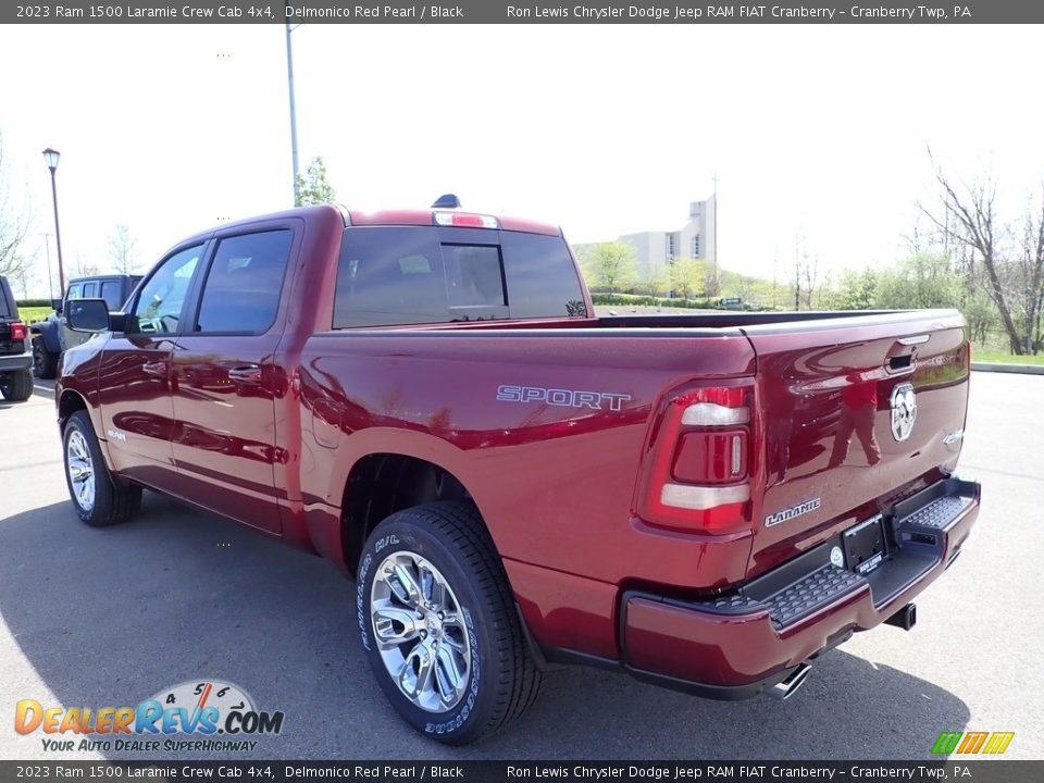 2023 Ram 1500 Laramie Crew Cab 4x4 Delmonico Red Pearl / Black Photo #3