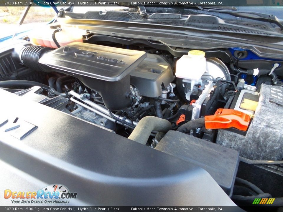 2020 Ram 1500 Big Horn Crew Cab 4x4 Hydro Blue Pearl / Black Photo #25