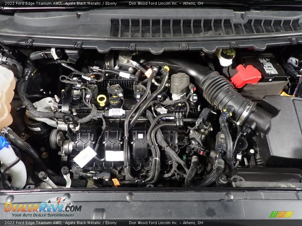 2022 Ford Edge Titanium AWD Agate Black Metallic / Ebony Photo #8