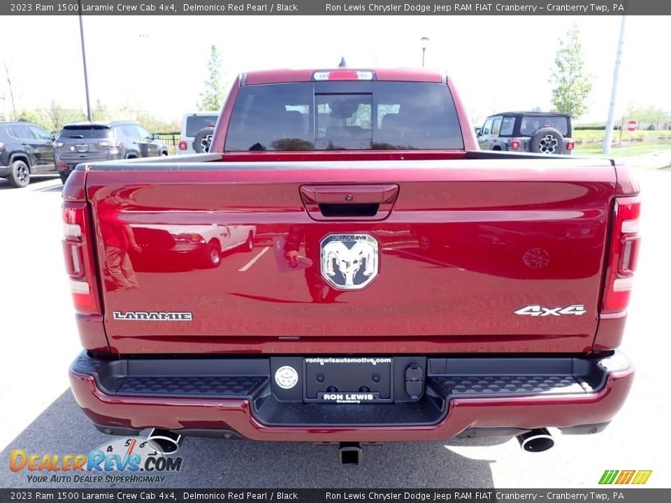 2023 Ram 1500 Laramie Crew Cab 4x4 Delmonico Red Pearl / Black Photo #4