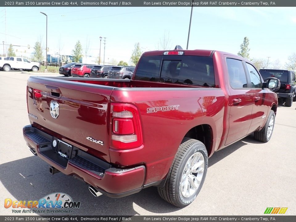 2023 Ram 1500 Laramie Crew Cab 4x4 Delmonico Red Pearl / Black Photo #5