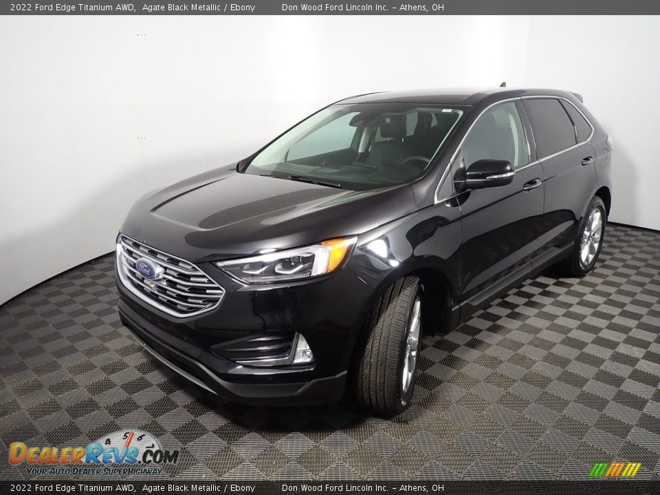 2022 Ford Edge Titanium AWD Agate Black Metallic / Ebony Photo #10