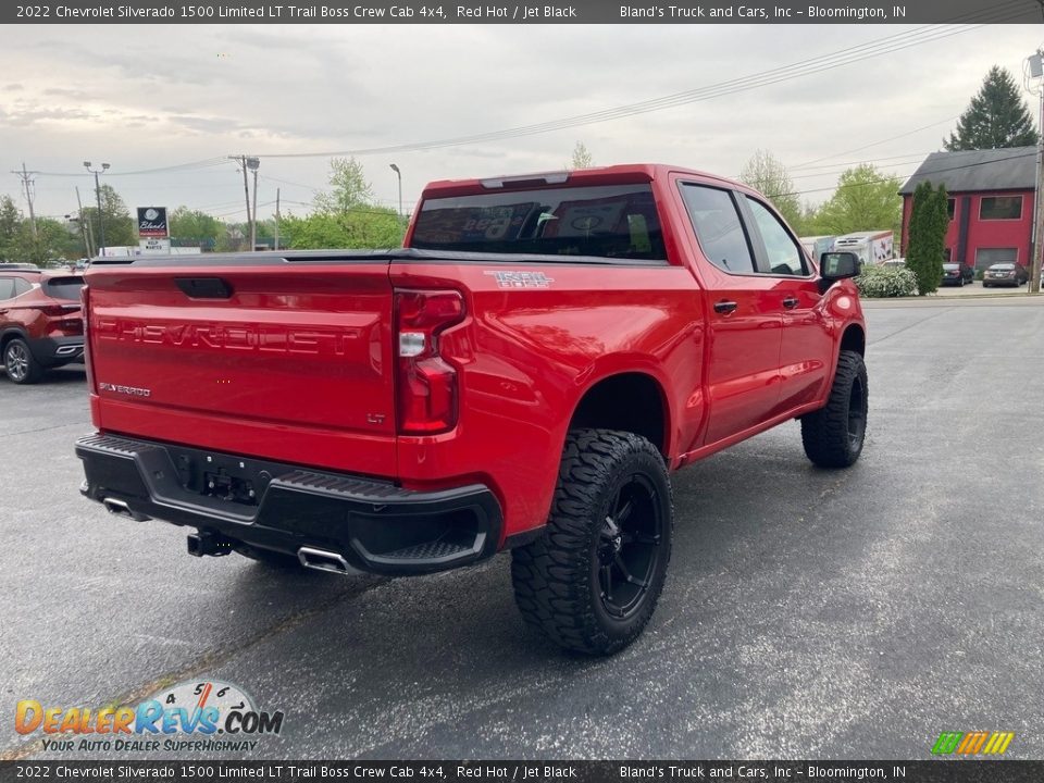 2022 Chevrolet Silverado 1500 Limited LT Trail Boss Crew Cab 4x4 Red Hot / Jet Black Photo #7