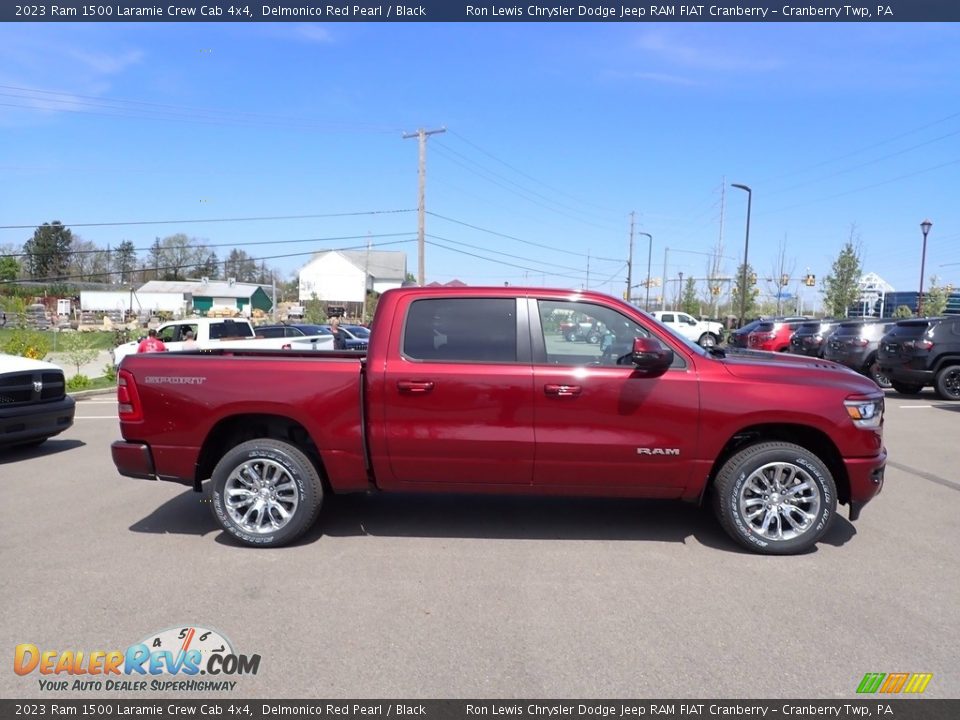 Delmonico Red Pearl 2023 Ram 1500 Laramie Crew Cab 4x4 Photo #6