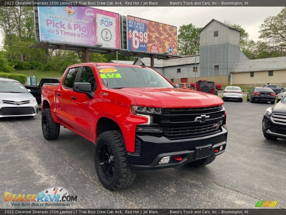 2022 Chevrolet Silverado 1500 Limited LT Trail Boss Crew Cab 4x4 Red Hot / Jet Black Photo #8