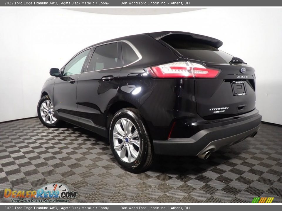2022 Ford Edge Titanium AWD Agate Black Metallic / Ebony Photo #12
