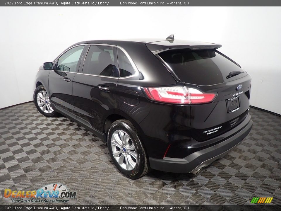 2022 Ford Edge Titanium AWD Agate Black Metallic / Ebony Photo #13